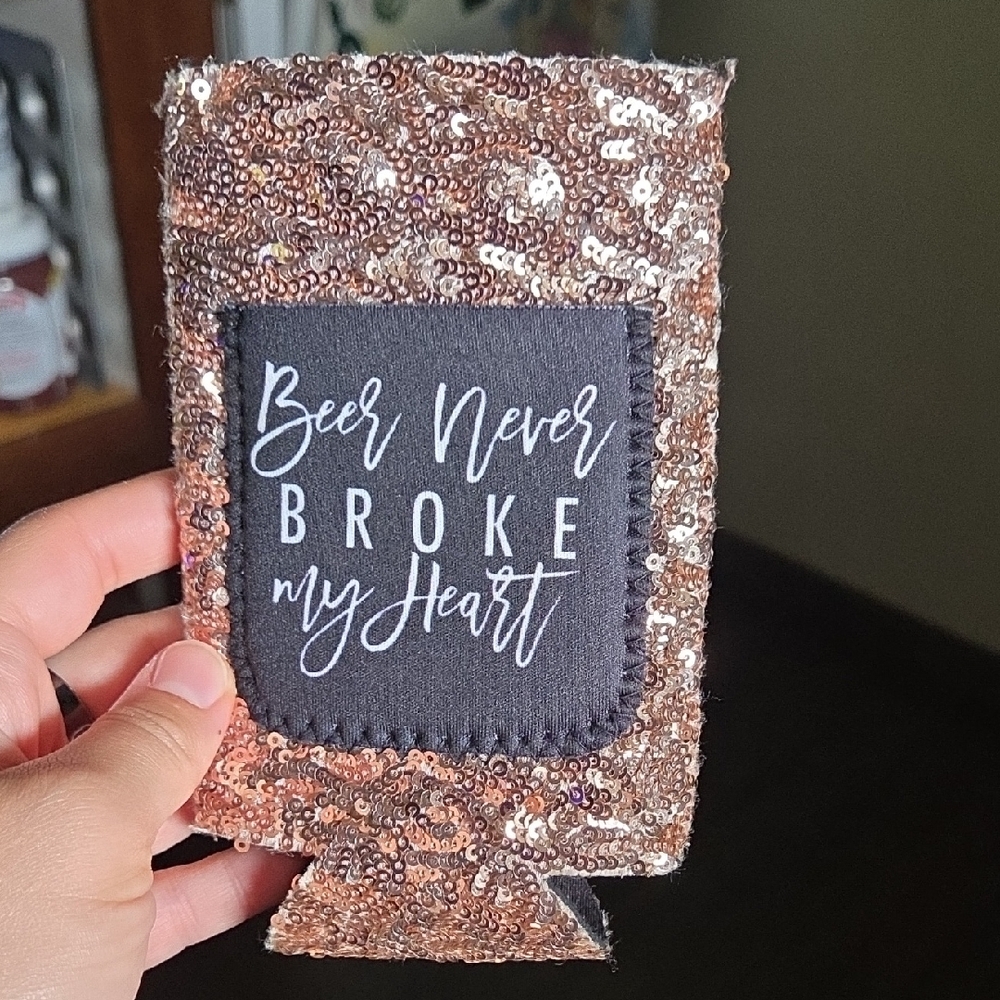 Sequin Beer Koozie
